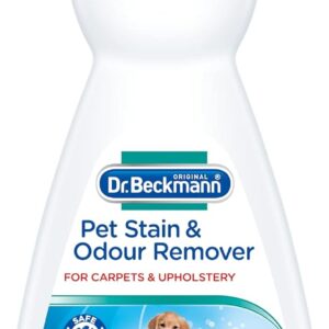 Dr. Beckmann Pet Flecken- & Geruchsentferner, beseitigt Flecken und Gerüche durch Haustiere, inkl. Applikatorbürste, 650 ml