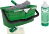 Unger Fenster Reinigungs-Kit (Fensterwischer, Trägerteil, Mikrofaser-Bezug, Eimer 12 L, Reinigungsmittel, Schaber, Glastuch Breite 35 cm) AK015