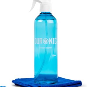 Duronic SCK103 Reinigungsset für Bildschirme, 500 ml | LED, LCD, TFT, Plasma, OLED | Lösung für Smartphone, Tablet, Computer, Fernseher | Mikrofasertuch und Bürste