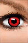 FUNZERA Volturi Halloween Kontaktlinsen Rot – 2er Pack (1 Paar) – Ohne Stärke – Ideal für Cosplay, Karneval & Fasching