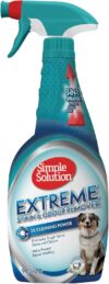 Simple Solution Extreme Pet Flecken- und Geruchsentferner | Enzymatischer Reiniger mit 3X Pro-Bakterien Reinigungskraft – 945ml
