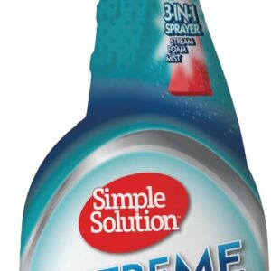 Simple Solution Extreme Pet Flecken- und Geruchsentferner | Enzymatischer Reiniger mit 3X Pro-Bakterien Reinigungskraft – 945ml