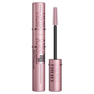 Maybelline New York Schwarze Wimperntusche für extrem lange Wimpern, Lash Sensational Sky High Mascara, Very Black, 7,2 ml