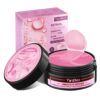 60 Pcs Rosa Deep Hydration Feuchtigkeitsspendende Eye Pad Mask, Pink Kollagen Hydrogel Anti Aging Augenpads 30 Paare, Hyaluronsäure Augenmaske Dunkle Augenringe Entfernen, Kollagenaugenmaske