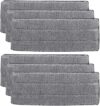 HUYIWEI Mop Pads,6 Stück Mop Microfaser Reinigung Pads,Ersatz Mop Pads,Wiederverwendbare Mopps Pads,für Flachmopp,Klettmopp