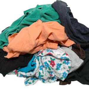 BOVE Putzlappen Trikot bunt 10 kg – allerbeste Qualität – aus T-Shirts und Poloshirts – fusselarm, hohe Dehngrenze und stark absorbierend (8701007) – Putztücher – Putzlappen Werkstatt