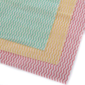 100x Reinigungstücher Putztücher Putztuch Putzlappen im Karton Wischtücher Mehrzweck Tücher 40x30cm Reinigungstuch 100 Stück im Karton (Gelb)