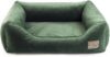 BOUTIQUE ZOO Exclusive Hundebett | Hundeliege, Hundekörbchen mit Kissen | Hundesofa für große Hunde | Große: XL – 100 x 79 x 22 cm | Farbe: Velvet Grün