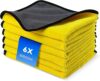 Fousenuk 6X Mikrofasertücher Auto mit 500 GSM, Trockentuch, Microfasertücher Autopflege, Poliertücher, Handtuch Zum Trocknen, Microfiber Towel, Autoputztücher, Lappen, Drying, Trocknungstuch