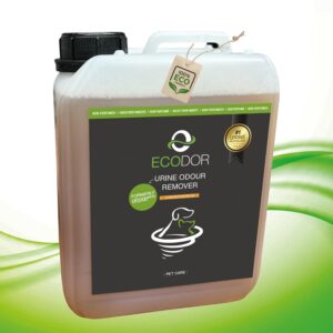 Ecodor UF2000 4Pets Uringeruch Entferner 2500ml | 100% Biologischer Urin-Geruchsentferner für Katzen und Hunde Uringeruch | Parfümfrei, Effektiv für Haustiere | Konzentrat 1 aus 5 Nachfüllpackung
