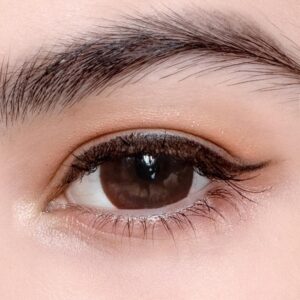 Kontaktlinsen – DODO Chocolate Monatslinsen Schokoladenbraun – Natürliche braun Kontaktlinsen farbig 2 Stück Farblinsen + Linsenbehälter (0.0 Dioptrien,DoDo braun)