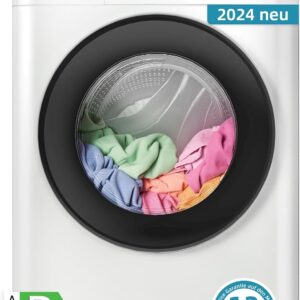 CHiQ CFL80-14586IM3XBW Waschmaschine Frontlader/ 8 kg/15 Min Schnellwasch/AI Smart Wash/Schlankes Design/Inverter-Motor/Dampffunktion/große Trommel/Kindersicherung/Weiß