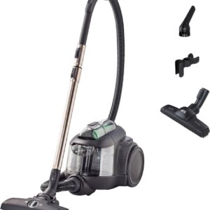 AEG CLEAN 6000 ÖKO AL61C2ÖKO Staubsauger beutellos / ETM Testsieger (SEHR GUT) / 60 % Recyclingmaterial / 550 W / Zusatzdüsen / Softräder / 74 dB(A) / 12m Aktionsradius / 1,6L Staubbehälter / Schwarz