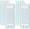 Sgizoku 4 Stück Wischbezüge für Profi XL Micro Duo/Profi XL Cotton Plus Bodenwischer, 2-Faser-System Ersatzbezug mit Spezialborsten für Alle Bodenarten mit starker Wasseraufnahme und Dekontamination