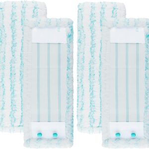 Sgizoku 4 Stück Wischbezüge für Profi XL Micro Duo/Profi XL Cotton Plus Bodenwischer, 2-Faser-System Ersatzbezug mit Spezialborsten für Alle Bodenarten mit starker Wasseraufnahme und Dekontamination