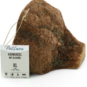 PetLove Kauwurzel für Hunde mit Olivenöl • 100% natürliches Kauholz • Kauknochen mit Mineralien • Kauspielzeug Hund • Größe: XL (751-1000g) • Für große Hunde