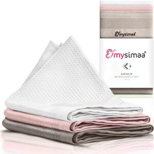 mysimaa Mikrofasertücher 40×40 – Fenstertuch Streifenfrei, Autopflege, Putzlappen Küche – Reinigungstücher und Putztücher ohne Putzmittel, Microfasertücher Auto, Staubtücher Putztücher