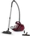Rowenta RO2933EA, Swift Power Cyclonic Staubsauger, beutellos, Zyklon-Technologie, kompaktes Design, leicht, Hochleistungsfilter, Parkettbürste, Schwarz/Dunkelrot, 750 W, 1.2 liters, 77 Dezibel