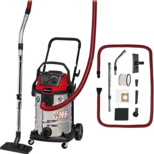 Einhell Nass-Trockensauger TE-VC 2230 SACL (1.400 W, 220 mbar, 8m Aktionsradius, HEPA-Faltenfilter inkl. Filterreinigungssystem, 30l Behälter, Staubschutzklasse L, 2.000 W Automatiksteckdose)
