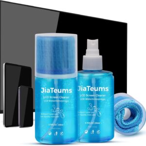 JiaTeums 200ml*2 Stück TV Bildschirmreiniger,Non-drip Tablet Display Reiniger,Refill Screen Cleaner Spray für Handy PC