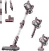 Eureka AK10 Pro Leichter Akku Staubsauger, 29000pa Kabelloser Staubsauger Leistungsstarker 60min Laufzeit mit LED-Anzeige, Flex-Schlauch, Stabstaubsauger für Tierhaare Hartböden Teppiche