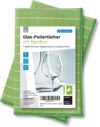 POLYCLEAN 2X Glasreinigungstuch – Microfasertuch mit Bambusfasern – Fenstertuch für Glas und Scheiben (60×40 cm)