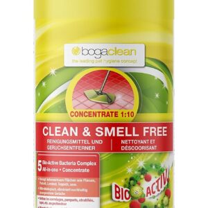 Bogaclean Clean & Smell Free Concentrate – Geruchsentferner & Reiniger – Ideal für Haushalt & Tierhaltung – Mikrobiologischer Geruchsneutralisierer & Enzymreiniger