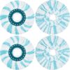 Bodenwischer Ersatzbezug, Wischmopp Bezug Kompatibel Mit Leifheit Clean Twist Disc Mop Ergo Wischmop Ersatzkopf Mikrofaser 4 Stück