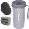 Tinioey® Pfotenreiniger für Große Hunde | Hundepfoten Reiniger | Inkl.3 Hundehandtücher | Hunde Pfotenreiniger | Hundezubehör für Große Hunde | Hunde Sachen | Größe L