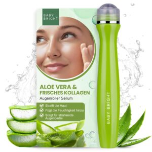 Aloe Vera und frisches Collagen Augen-Roller-Serum, Anti-Falten, Anti-Beutel, reduziert dunkle Augenringe und Tränensäcke, 15 ml, Baby Bright