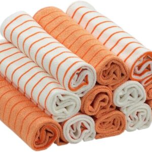 RESPEKT Mikrofaser – Tücher Plus, 12tlg – Set in veschiedenen Farben ::: Das Original aus dem TV!!! … (orange)