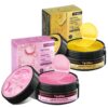 2 Stück Kollagen Hydrogel Anti Aging Augenmaske, 60 Pcs feuchtigkeitsspendende Augenpad-Maske, Gegen Augenringe, Falten, dunkle Ringe und Tränensäcke, 30 Paar Hyaluronsäure Augenpads, 24K Gold + Rosa