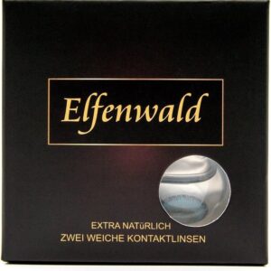 ELFENWALD farbige Kontaktlinsen, INTENSE, stark deckend, natürlicher Look (Azur Blau/Hellblau)