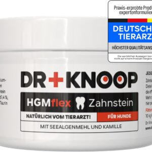 Zahnstein Hund entfernen, Zahnpflege Hund gegen Mundgeruch, Zahnreinigung – Pulver anstatt Flocken, Spray oder Bürste,100g, einfacher Einsatz mit Langzeit
