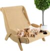 Generisch Katzen Sisal Stuhl Katzenbett Katzenstuhl Lounge Balkon Sisal Katzenbett Zum Ausruhen Kratzunterlagen Für Katzen, Strandkorb Für Haustiere Robuster Katzen-Schaukelstuhl