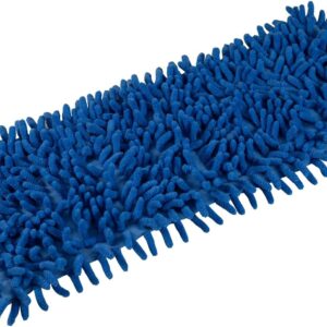 Sonty 2 Stück Chenille Mopp blau, Wischmop, 40cm, Mop mit Taschenbezug für Klapphalter bis 40 x 12 cm (2)