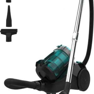 Cecotec Bodenstaubsauger ohne Beutel Conga Rockstar Multiceclonic Compact Plus. 800 W, Multicicylonic, Kapazität 2.5 l, hoher Effizienzfilter, metallisches Teleskoprohr, Polsterzubehör