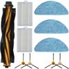 Feegow Ersatzteile für BObsweep PetHair Roboterstaubsauger, Wischlappen und Filter Set Staubsauger Ersatzteile Kit(A)