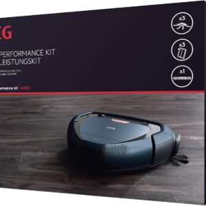 AEG ARK3 Performance Kit für Saugroboter RX9-2 (1 Bürstenrolle für Verschiedene Böden, 3 XXL Filter für die Aufnahme von Allergenen und Pollen, 3 Seitenbürsten für optimale Saugleistung, schwarz)