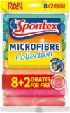 Spontex Microfibre Allzwecktücher 8+2 Gratis, 1 Packung – bunte Mikrofasertücher