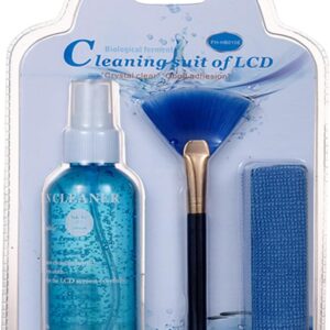 Bildschirmreiniger 1x 250 ml + Fasertuch + Reinigungsbürste – Screen Cleaner – Display Reiniger – Cleansing Suit von LCD für Handy, Laptop, PC, TV (1 Pack)