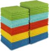 AIDEA Mikrofaser Reinigungstücher Lappen Putztücher Fenster Tücher Mikrofasertücher Geschirrtücher 50 Stück, 30x30cm