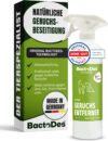 BactoDes – Animal Ready Geruchsneutralisierer Sprayflasche 1l gebrauchsfertig – Starker Enzymreiniger Katzenurin, Hundeurin & Tiergerüche – Effektiver Geruchsentferner mit bio Mikroben-Wirkung