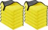 URAQT Mikrofasertücher Auto,12 PCS 500GSM Mikrofasertücher Multifunktionales Auto Motorrad Fusselfreie Handtuch,Auto Reinigungstuch Microfasertuch für Auto Haushalt Küche Fenster Gelb Grau-30x40CM