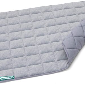 Doctor Bark Hundedecke Fleece Wendedecke – Flauschige, robuste Hundematte für große Hunde. waschbar bis 95°C – hochwertige Indoor/Outdoor Liegedecke (XL – 120×100 cm, Hellgrau/Hellgrau)