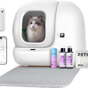 PETKIT Pura Max 2 Selbstreinigende Katzentoilette, 76L Katzenklo Selbstreinigend,xSecure,Geruchsbeseitigung,App-Steuerung,Große Fassungsvermögen,Automatisches Katzenklo für Mehrere Katzen