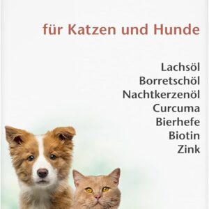 Doppelherz Haut und Fell Öl für Katzen und Hunde – Mit essentiellen Omega- 3 und Omega-6 Fettsäuren – 250ml