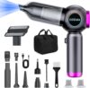 Handstaubsauger Akku für Auto, Auto Staubsauger Stark, 22000PA Handstaubsauger Kabellos,3-Gang 220000 U/min Elektrische Staubgebläse Druckluft für Küche,PC, Sofa, Büro, Haus& Tierhaar Reinigung