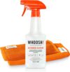WHOOSH! Nachfüllbar Bildschirmreiniger Spray – 500ml+ 1 Mikrofaserreinigungstuch (35x35cm) – Für TV, Auto, Computer, Laptop, MacBook, iPad, Telefon, Kamera, Touchscreen