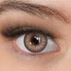 Kontaktlinsen farbig ohne Stärke braun | farbige braune Jahreslinsen | weiche Linsen | 2 Stück Farblinsen + Linsenbehälter | 0.0 Dioptrien | natürliche Farben | Charmiga Wild Brown